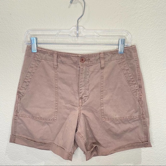 Madewell Pants - Madewell high-rise cargo shorts brown size 25